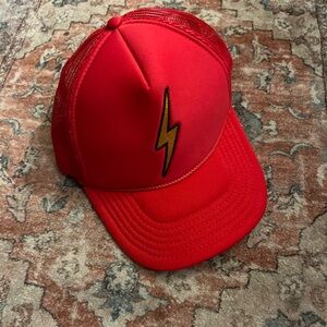 Aviator Nation Bolt Vintage Trucker Hat Nylon Red